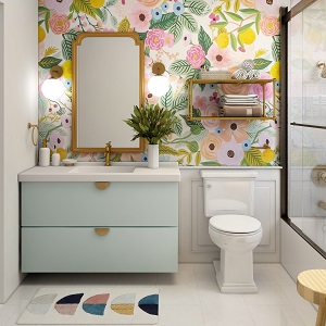 Цветная и яркая ванная комната: как преобразить санузел в Боровом - borovoe.mebel54.com | фото