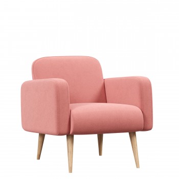 Уилбер ЛД.306010.000 Кресло (Светло-розовый, ткань UNI IDEA 1031) в Боровом - borovoe.mebel54.com | фото