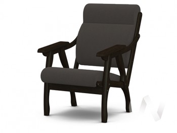 Кресло Вега-10 (венге лак/ULTRA GRAFIT) в Боровом - borovoe.mebel54.com | фото
