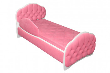 Кровать 160 Гармония 89 Розовый (мягкий бортик) в Боровом - borovoe.mebel54.com | фото
