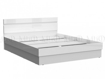Кровать Челси 1400 (Белый/Белый глянец) в Боровом - borovoe.mebel54.com | фото