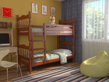 Кровать двухъярусная Соня из массива сосны 800*1890 Сосна в Боровом - borovoe.mebel54.com | фото