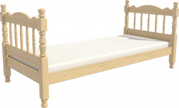 Кровать одинарная Аленка из массива сосны 800*1890 Сосна в Боровом - borovoe.mebel54.com | фото