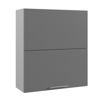 Ройс ПГПМ 800 Шкаф верхний Blum Aventos HF (Графит софт/корпус Серый) в Боровом - borovoe.mebel54.com | фото