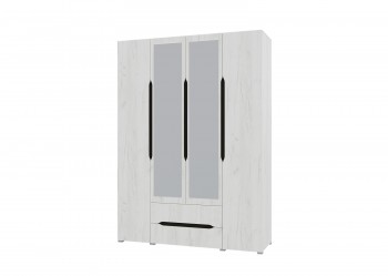 Шкаф 4-х створчатый с ящиками и зеркалами Вега (Прованс) в Боровом - borovoe.mebel54.com | фото