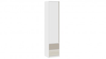 Шкаф для белья комбинированный «Сканди» Дуб Гарден/Белый/Глиняный серый в Боровом - borovoe.mebel54.com | фото