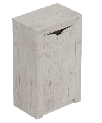 Тумба с дверцей и ящиком Соренто Дуб бонифаций/Кофе структурный матовый в Боровом - borovoe.mebel54.com | фото