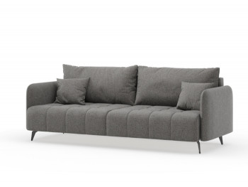 Валериан диван трёхместный прямой Стальной, ткань RICO FLEX 9292 в Боровом - borovoe.mebel54.com | фото